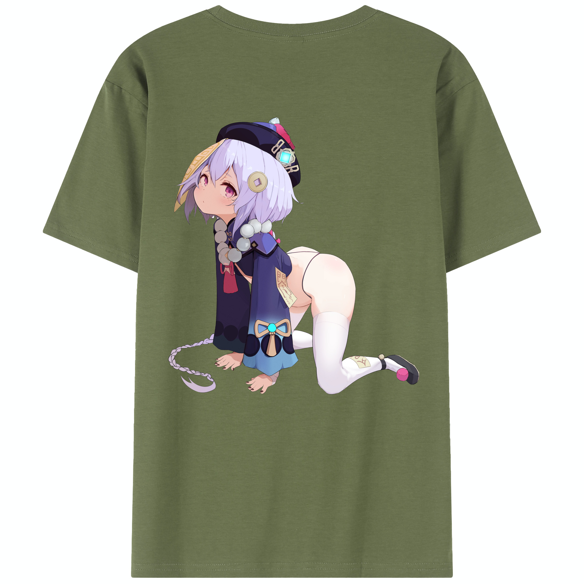 げんし神 七七 なな  genshin Nana 綿100％半袖Tシャツ（背面プリント）